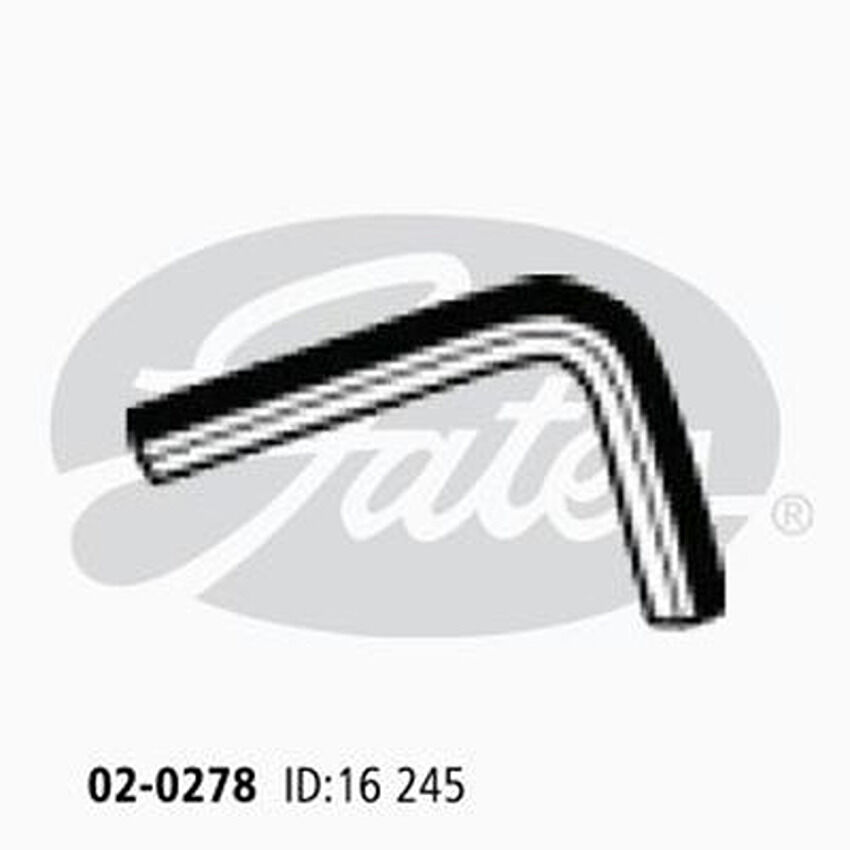 Gates Molded Heater Hose 02-0278 for HONDA Legend KA3  2.7L 24V (KA3) C27A1
