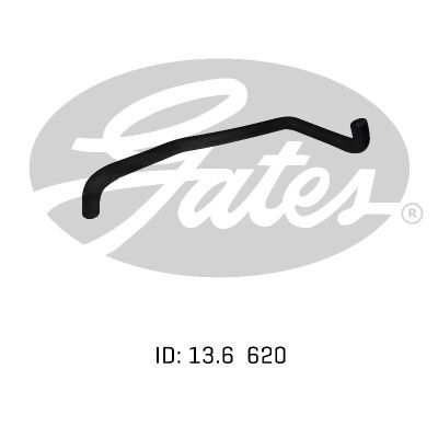 Gates Molded Heater Hose For HSV Commodore Petrol Engine 5.0L V8 - 02-0413