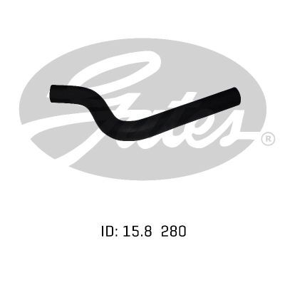 Gates Molded Heater Hose For MITSUBISHI Lancer CE, CJA 1.5L 4G15 - 02-1077