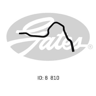 Gates Molded Heater Hose For Holden Astra Petrol Engine 1.8L - 02-1274