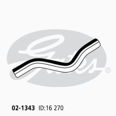 Gates Molded Heater Hose For Honda Jazz GE2,GD,GE3 1.3L (GD1) Hatchback Petrol