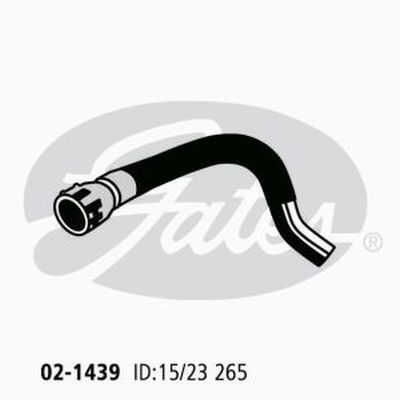 Gates Molded Heater Hose For Holden Calais Petrol Engine 3.6L - 02-1439