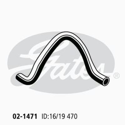 Gates Molded Heater Hose for HONDA CR-V MK III K24Z1 2.4L iVtec Petrol 4Cyl 4WD