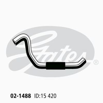 Gates Molded Heater Hose For Subaru Outback Petrol Engine 2.5L - 02-1488