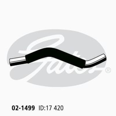 Gates Molded Heater Hose For Holden Epica Petrol Engine 2.5L - 02-1499