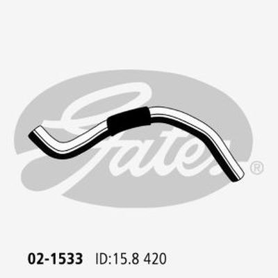 Gates Molded Heater Hose For Kia Cerato LD 2.0L G4GC Drive Sedan Petrol