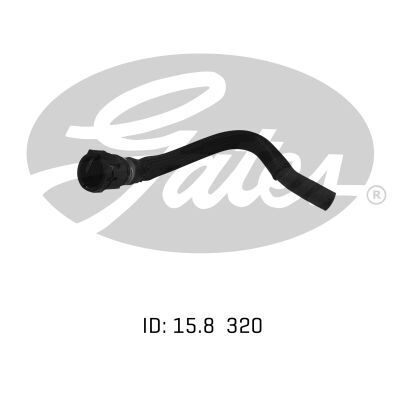 Molded Heater Hose 02-1589 for HOLDEN Commodore VF