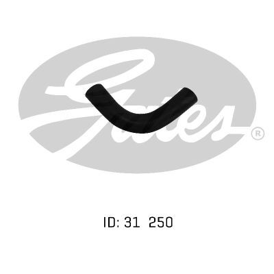 Gates Curved Radiator Hose (Hose Length 250mm) - 05-0005