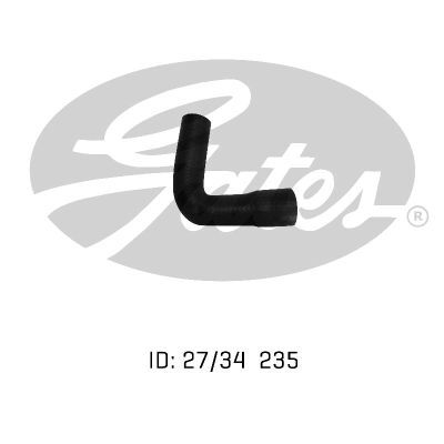 Gates Curved Radiator Hose For Land Rover 88/109 11H,23 B,10 H 2.3L Petrol Engine