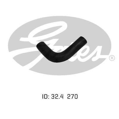 Gates Curved Radiator Hose For Hillman Minx RWD Sedan 1.6L Petrol Engine