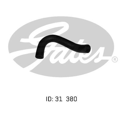 Gates Curved Radiator Hose (Hose Length 375mm) - 05-0127