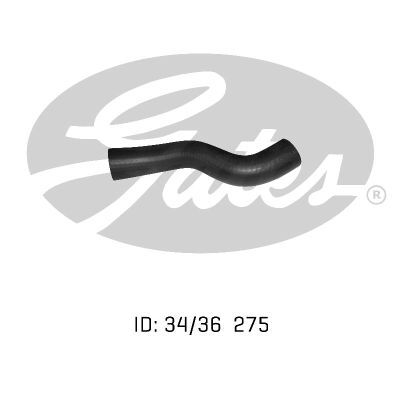 Gates Radiator Hose For Mazda 1300 FA3  1.3L Petrol TC Sedan