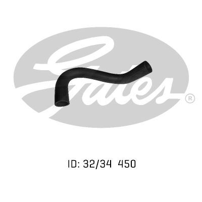 Gates Curved Radiator Hose For Toyota Corolla (KE20,KE25,KE30) 1.2L Petrol Engine