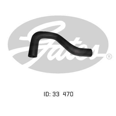  Gates Curved Radiator Hose For Mazda 929 RWD Sedan 2.0L Petrol Engine