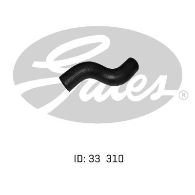 Curved Radiator Hose 05-0550 for NISSAN 240K C210 Fitting Position : Upper
