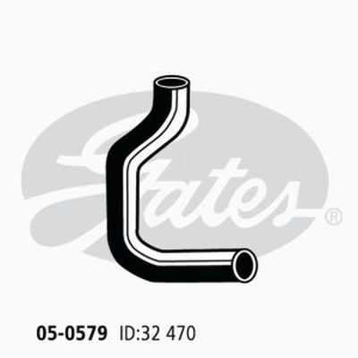 Gates Curved Radiator Hose For Toyota Hiace RWD Van 2.0L Petrol Engine