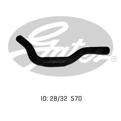 Gates Curved Radiator Hose For Mitsubishi Lancer FWD Coupe 1.5L Petrol Engine
