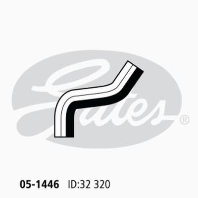 Gates Curved Radiator Hose For Daewoo Lanos FWD Sedan 1.5L Petrol Engine