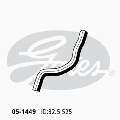 Gates Curved Radiator Hose For Daewoo Nubira 16V FWD Sedan 1.6L Petrol Engine