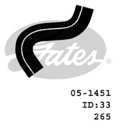 Gates Radiator Hose Upper Lower For Daewoo Cielo G15MF,Y15L 1.5L Sedan/Hatchback