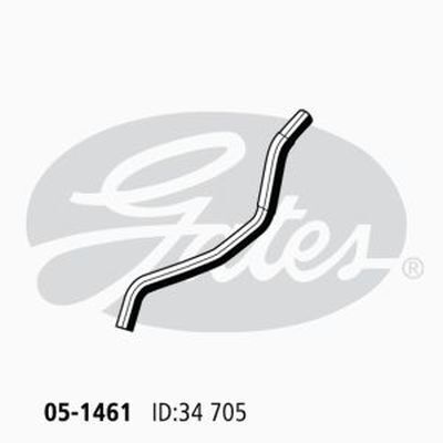 Gates Curved Radiator Hose For Mitsubishi Lancer FWD Coupe 1.5L Petrol Engine
