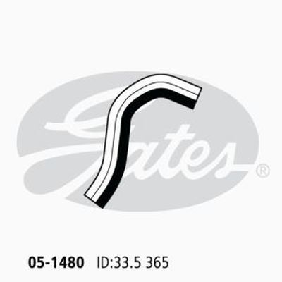 Gates Curved Radiator Hose For Mitsubishi Triton RWD Ute 2.8L Diesel