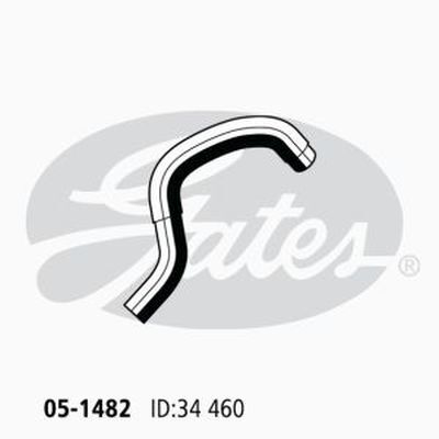 Gates Curved Radiator Hose For Mitsubishi Triton RWD Ute 2.4L Petrol Engine