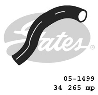 Gates Radiator Hose Upper Lower For Mitsubishi Pajero NH, NJ, NK, NL 2.8L 4M40-T