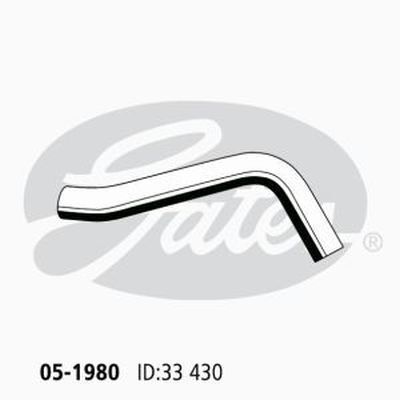 Curved Radiator Hose 05-1980 for TOYOTA Land Cruiser Prado GRJ120 - 05-1980