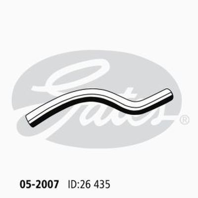 Gates Radiator Hose For HONDA CIVIC Petrol Engine 1.7L FWD 05-2007