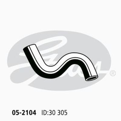 Gates Curved Radiator Hose For Toyota Racits FWD MPV 1.5L Petrol Engine