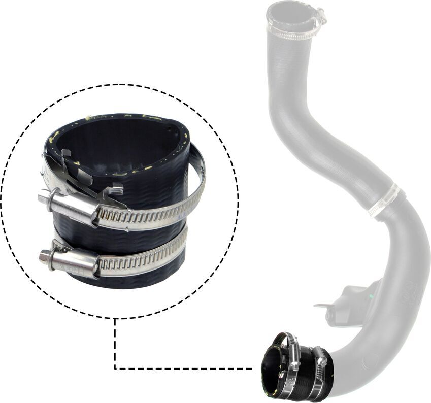 Gates Turbo Charger Hose For Ford Transit VO 2.0L TDCi YNF6  Diesel