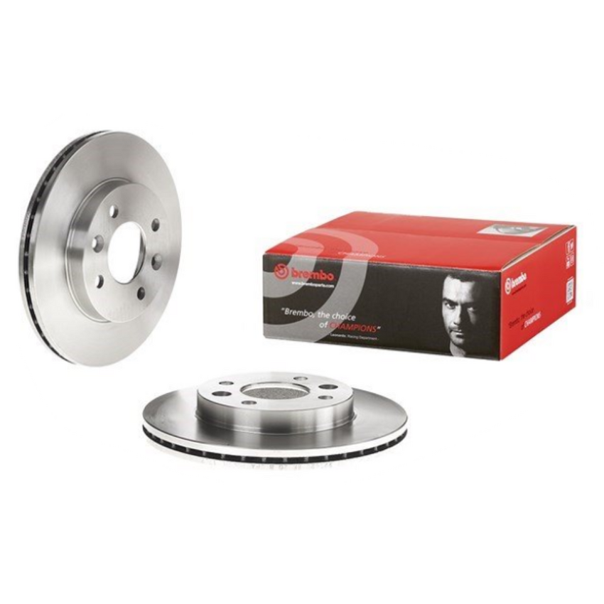 2X Brembo Front Brake Disc Rotor For Renault Clio X65 1.4L B/CB0P