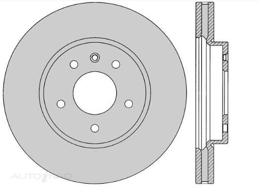 2xTNF Disc Brake Rotor Rear For Mercedes-Benz E280 W211 3.0L V6 M272 DOHC-PB 24v