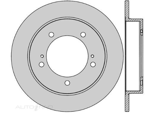 2X TNF Disc Brake Rotor Solid Rear  - DBA543 / RDA7353 / DR543