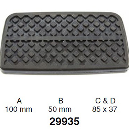 Kelpro Brake Pedal Pad For Honda City GM 1.5L L15A7 SOHC 16v MPFI 4cyl - 29935