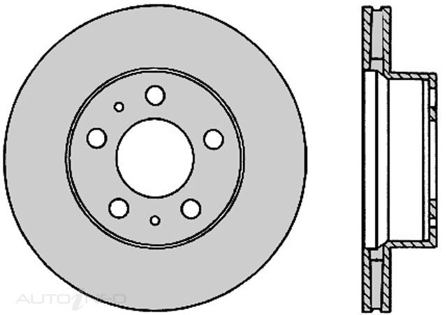 2X Protex Front Ultra Select Disc Brake Rotor For Volvo 265 GLE 2.7L/2.8L V6