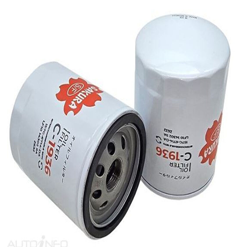 2X Sakura Oil Filter For Nissan Lafesta LFVD LFVE 2.0L Highway Star B35 4D Wagon
