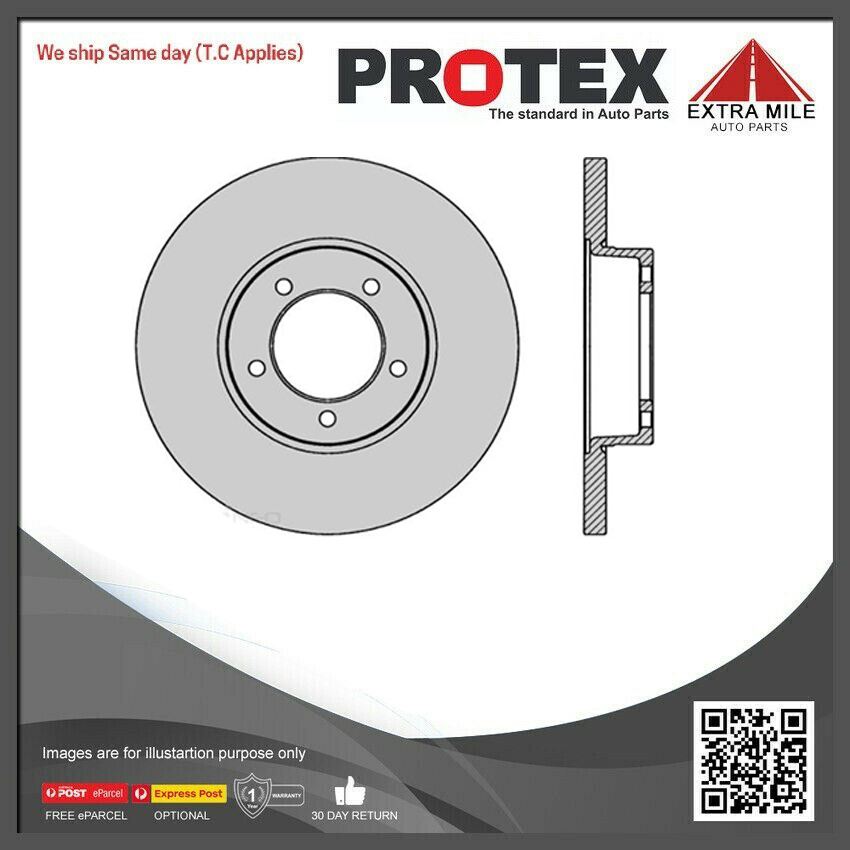 Pair PROTEX Ultra Rotors Front For Ford FairLane ZA/CUSTOM, 500 ZB 4.7L/4.9L