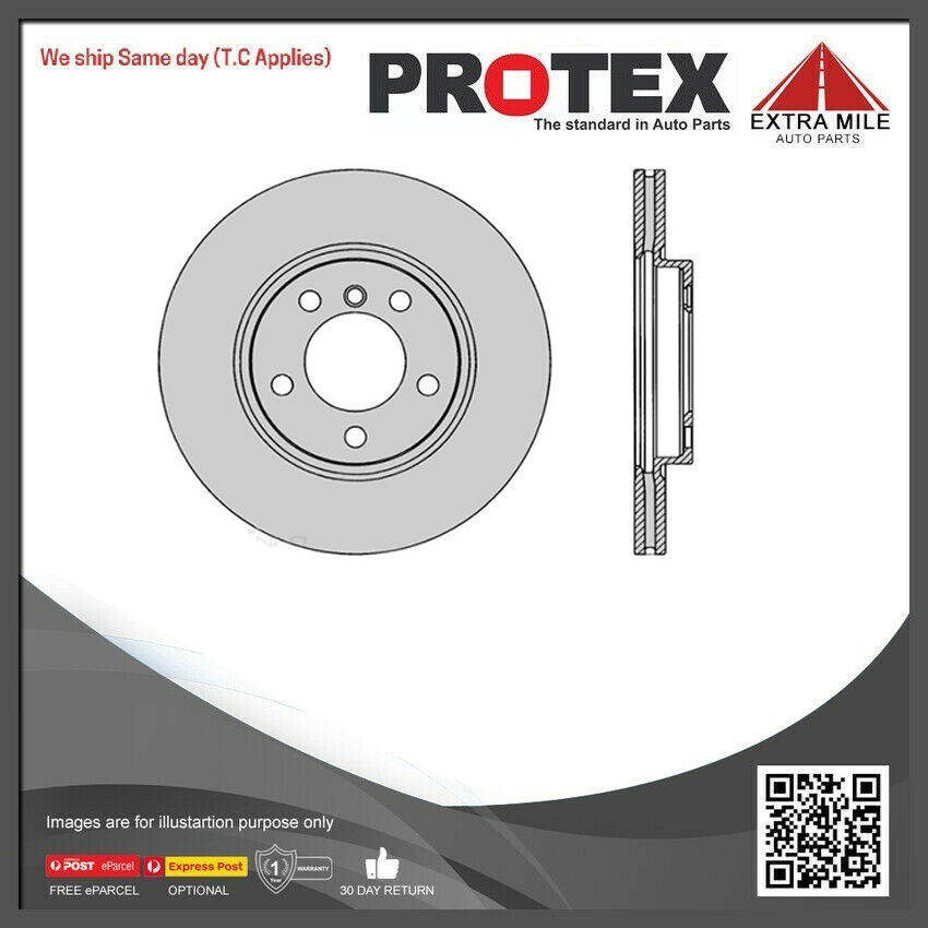 Pair PROTEX Ultra Disc Rotors For Mini Cooper/Countryman 1.6L 2011 - 2017