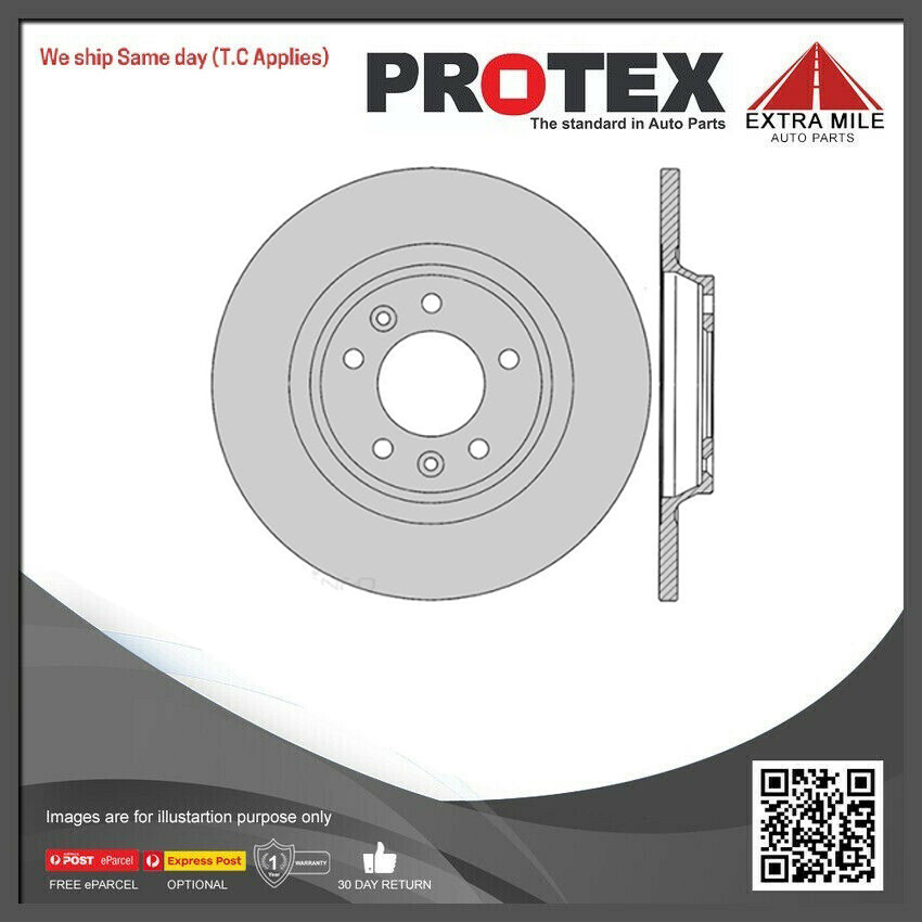 Pair PROTEX Ultra Disc Rear Rotors For Citroen C5 2.0/V6 HDI TOURING 2.0L/3.0L