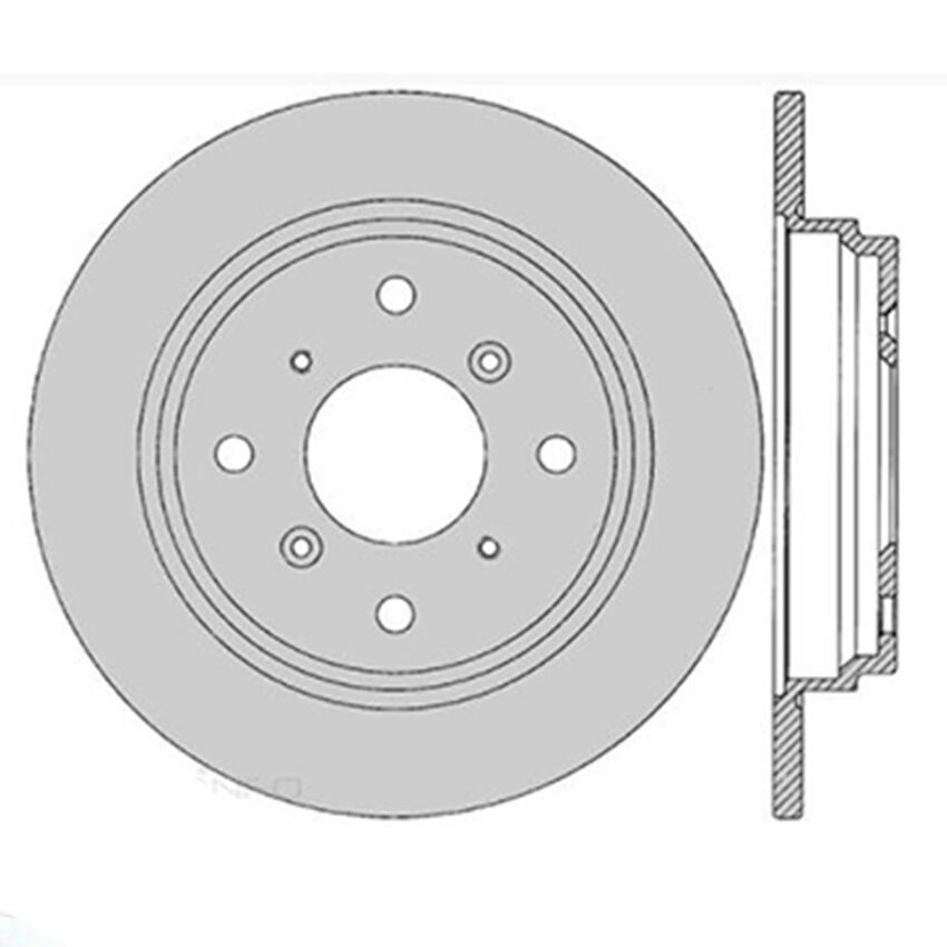 Pair PROTEX Ultra Rotors Rear For Honda Accord/Honda Prelude 2.0L/2.1L/1.8L