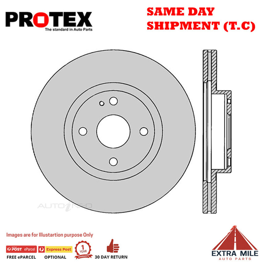 Pair PROTEX Ultra Rotors Front For MAZDA MX5 SE/SP NB 1.8L 2000-2005