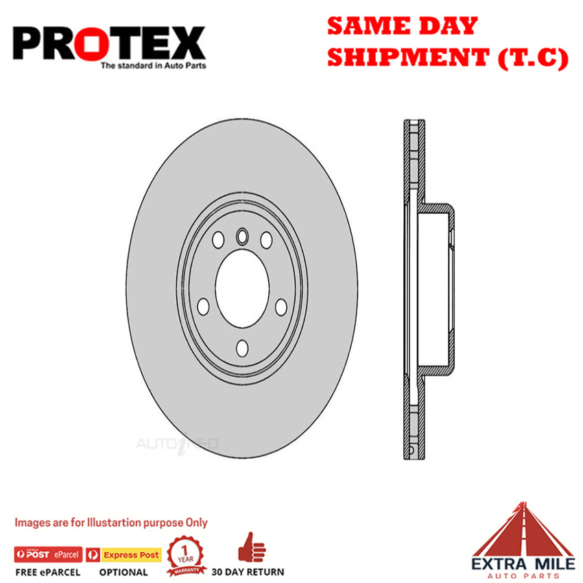 Protex Front Rotor Pair For BMW 116i/118D/120i/320i/420d/440i/ACTIVEHYBRID/M240i