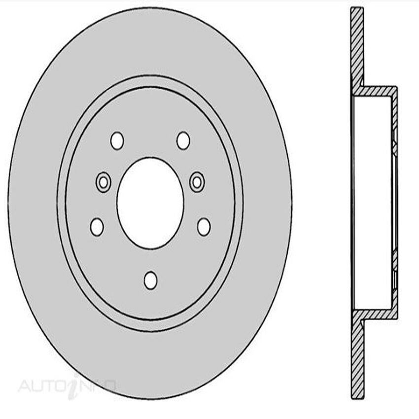 Protex Rear Rotor Pair For NISSAN QASHQAI ST/TL 2.0L/1.6L