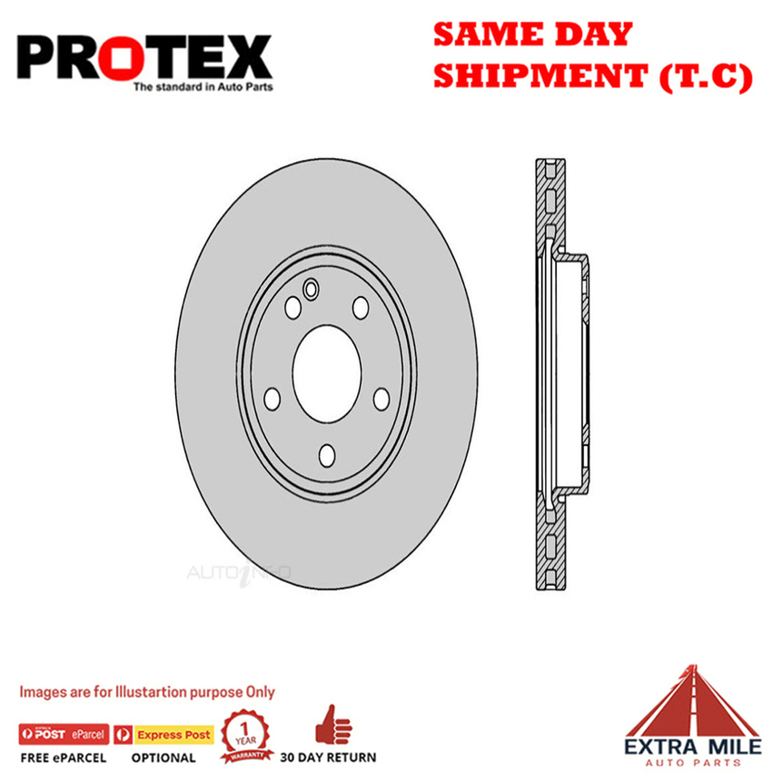 Protex Front Rotor Pair For MERCEDES BENZ C200D/GLA200/GLA200D 2.1L/1.6L