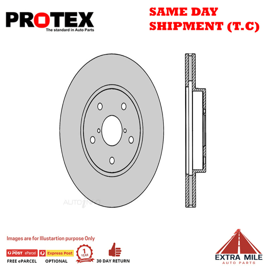 Protex Disc Rotor Pair For SUBARU LIBERTY 2.5i BN 2.5L 2014 - On