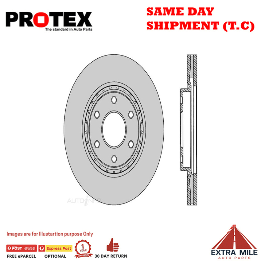 Protex Disc Rotor Pair For NISSAN PATROL Y62/ST-L 5.6L