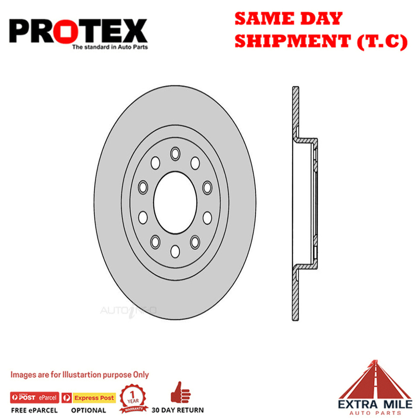 Protex Disc Rotor Pair For ALFA ROMEO GIULIETTA 1.4L/2.0L 2015 - 2019
