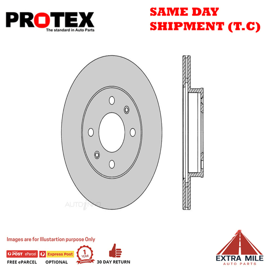 Protex Disc Rotor Pair For KIA PICANTO Si TA 1.2L 2011 - 2017